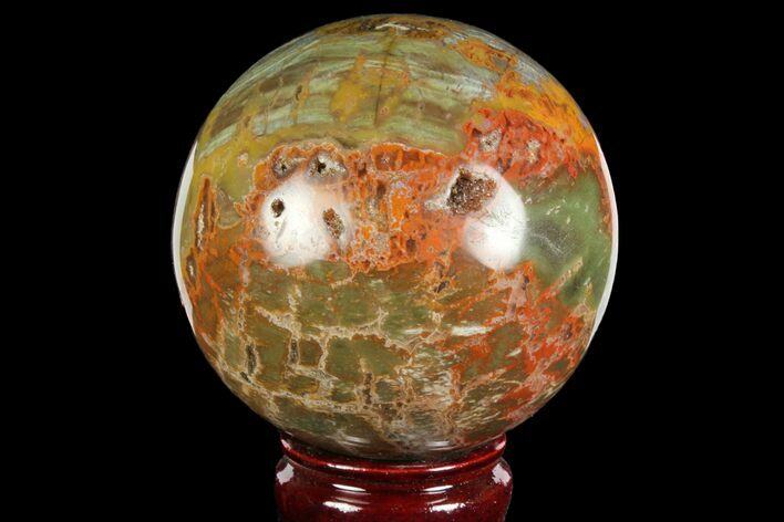 Polished Colorful Jasper Sphere - Madagascar #140968